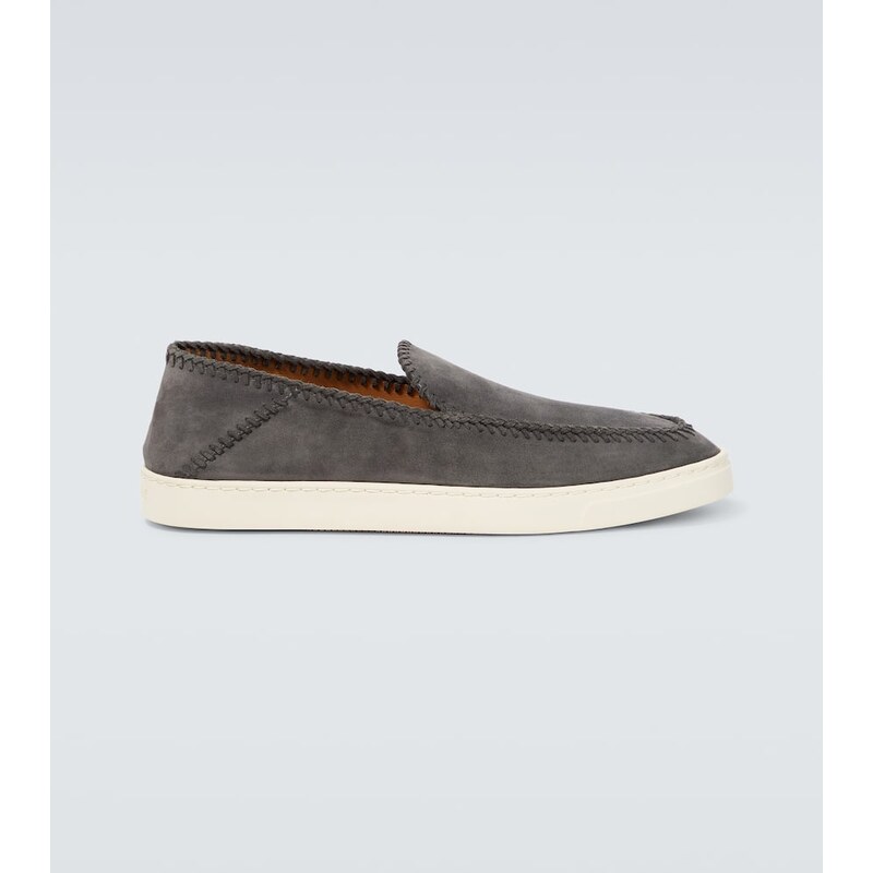 Giorgio Armani Galleria 3 suede slip-on shoes