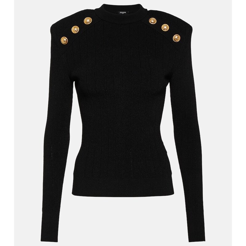 Balmain Embellished knit sweater