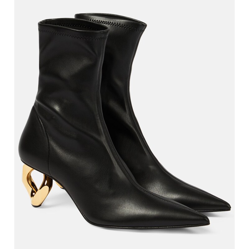 JW Anderson Chain leather ankle boots