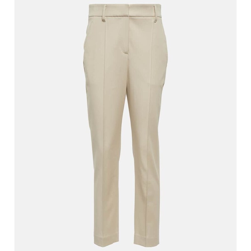 Brunello Cucinelli Cotton-blend slim pants