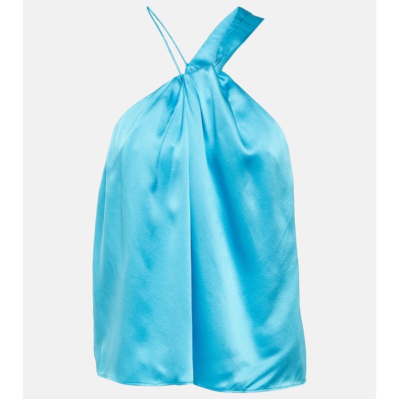 The Sei One-shoulder silk satin top