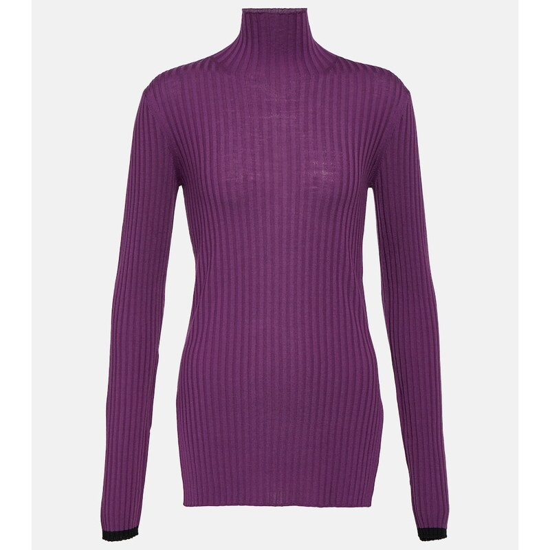 Plan C Ribbed-knit wool sweater