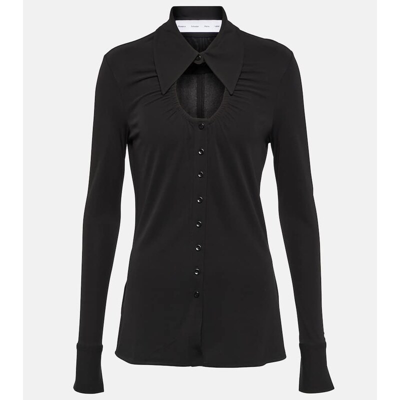 Proenza Schouler White Label cutout jersey top