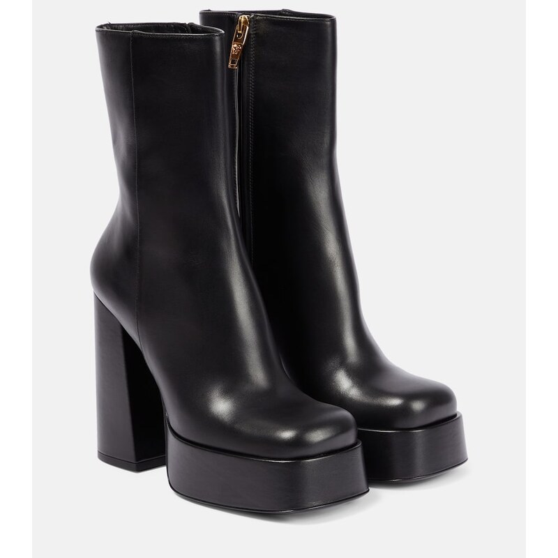 Versace Medusa Aevitas leather platform boots