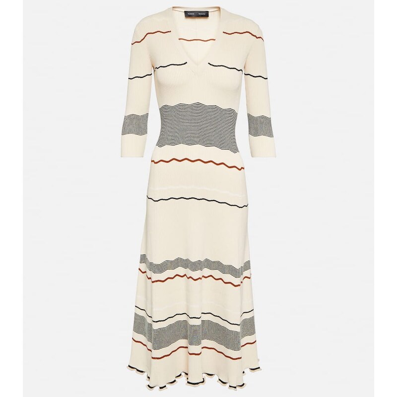 Proenza Schouler Striped midi dress