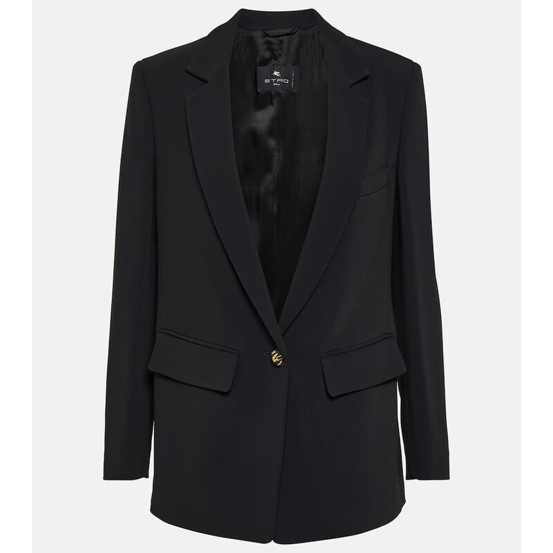 Etro Single-breasted cady blazer