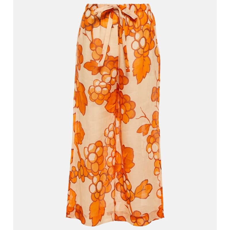 Etro Printed ramie pants