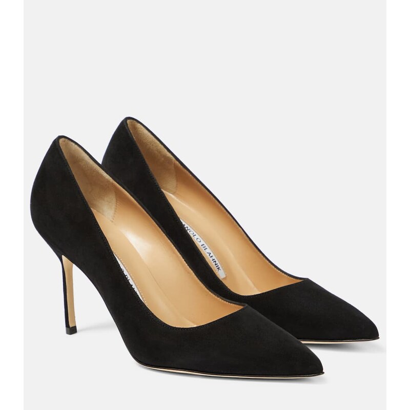 Manolo Blahnik BB 90 suede pumps