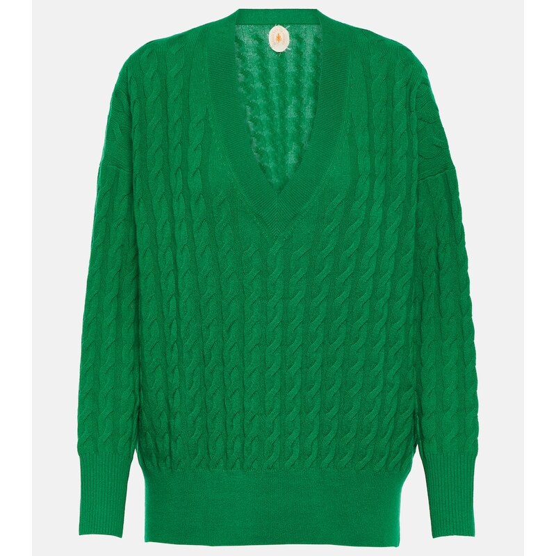 Jardin des Orangers Cable-knit cashmere sweater