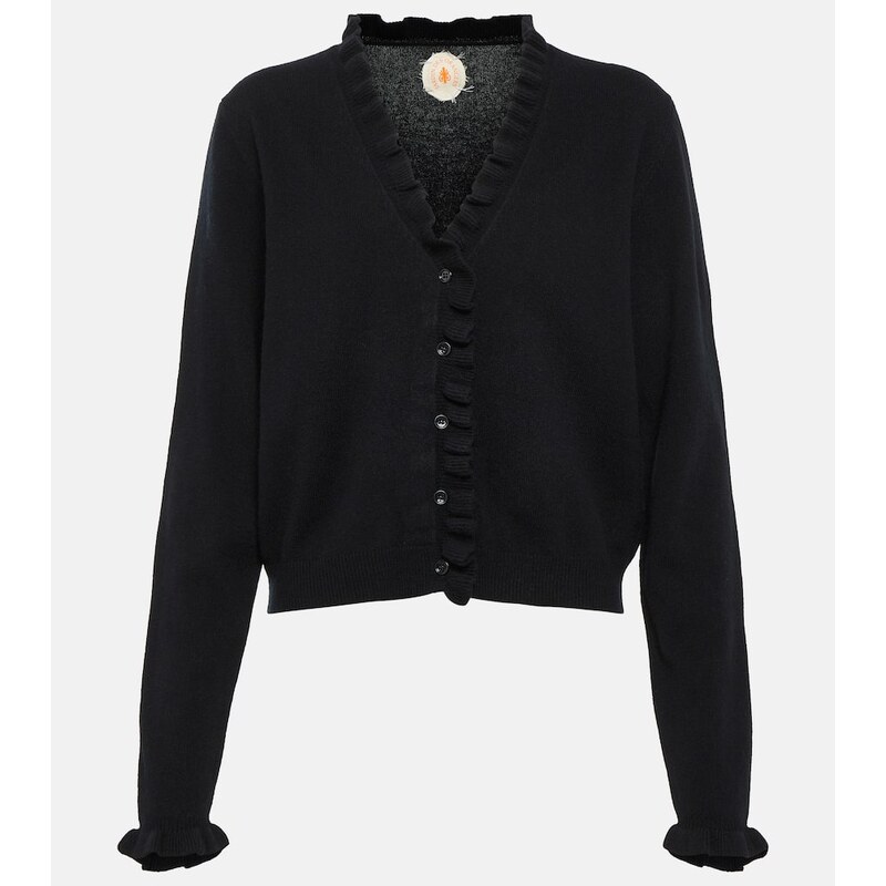 Jardin des Orangers Ruffled cashmere and wool cardigan