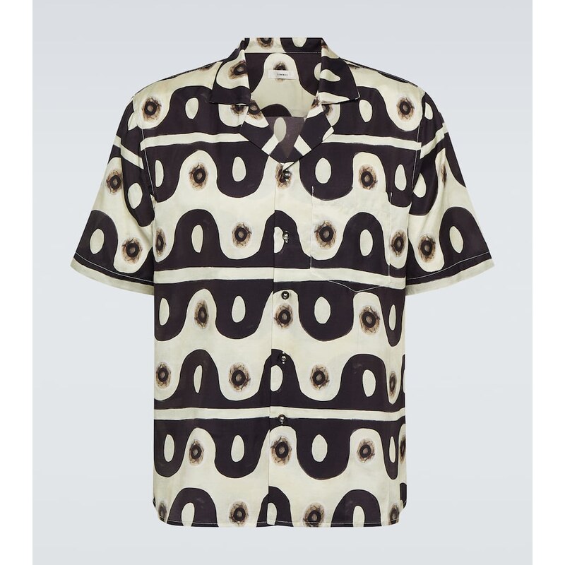 Commas Printed bowling shirt