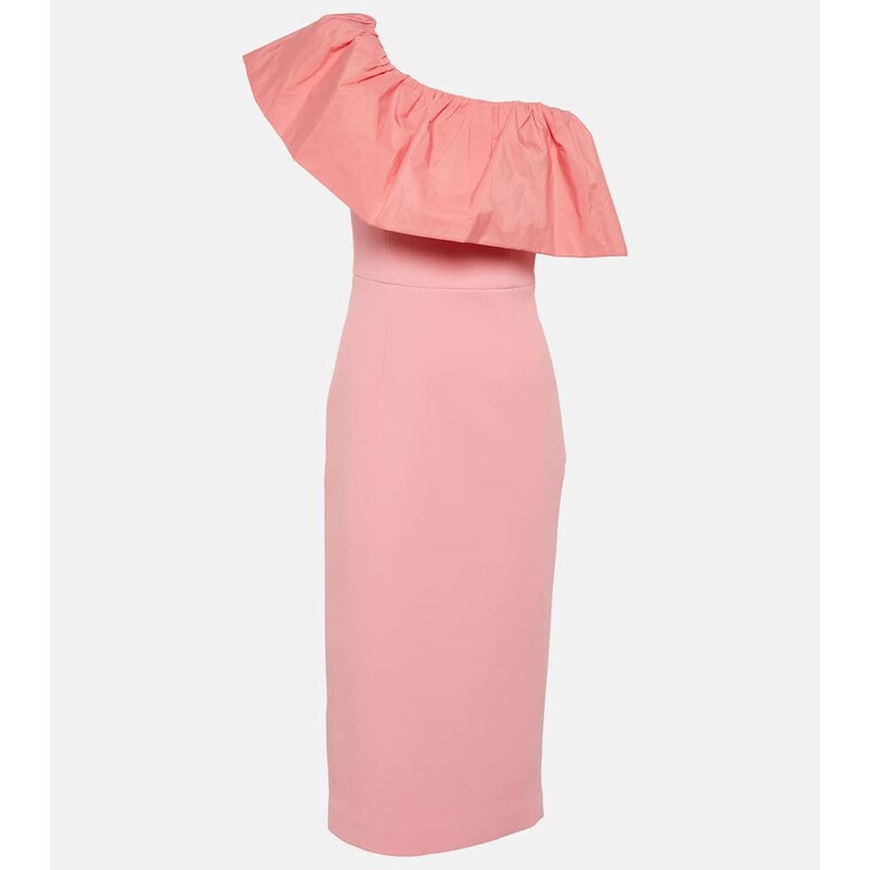 Rebecca Vallance Brittany one-shoulder midi dress
