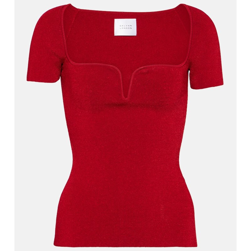 Galvan Gaia ribbed knit top