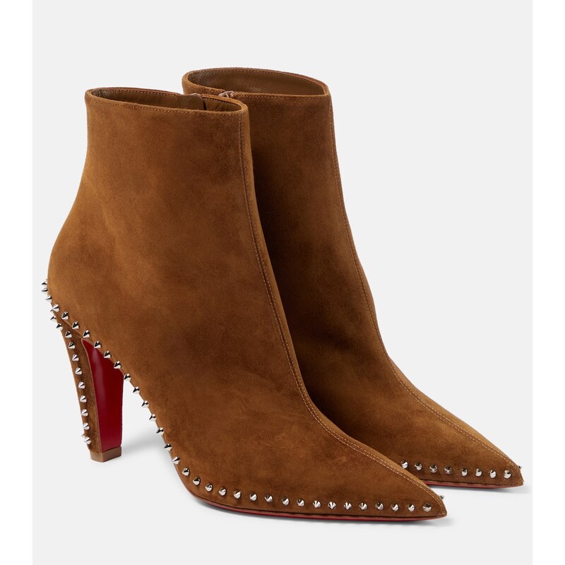 Christian Louboutin Vidura studded suede ankle boots