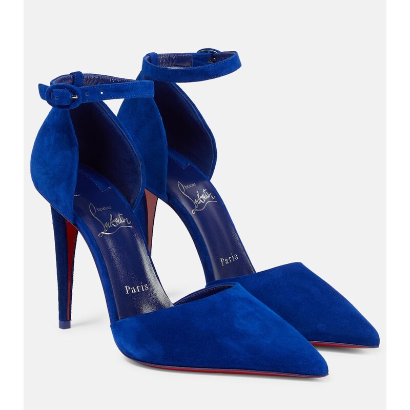 Christian Louboutin Astrida Bride 100 suede pumps