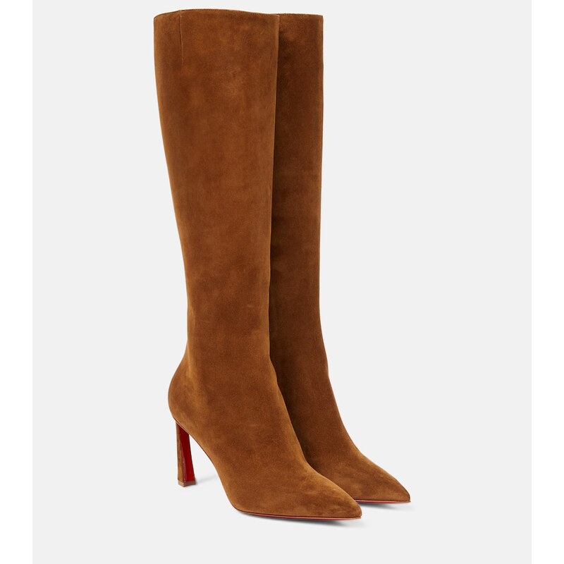 Christian Louboutin Condora Botta 85 suede knee-high boots