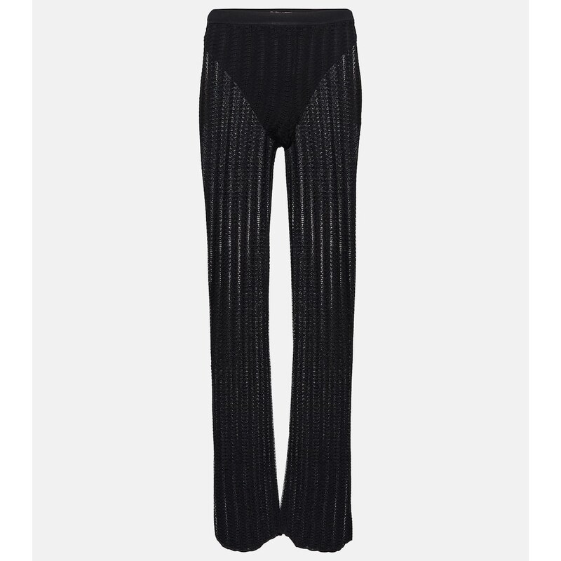 Elegantní dámské kalhoty Dion Lee v barvě černá/Grizzly