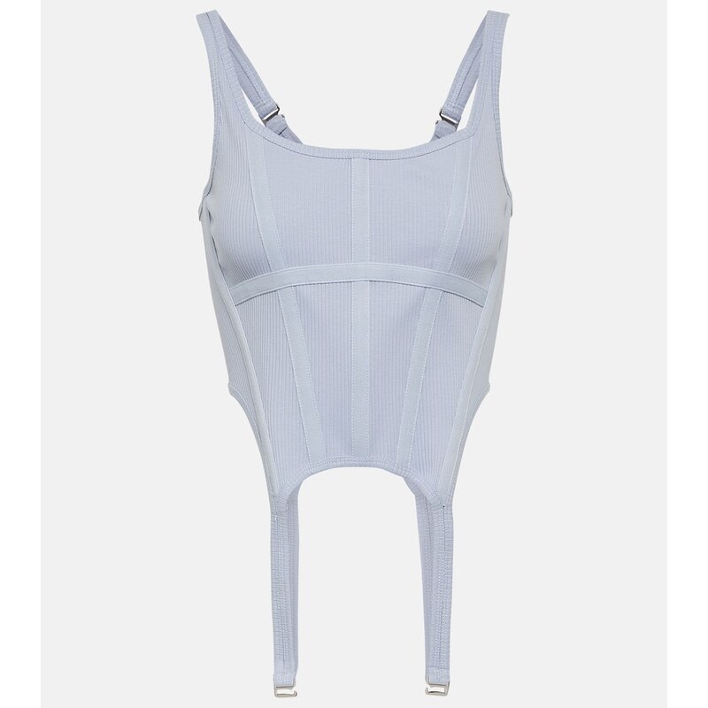 Dion Lee Cotton jersey bustier