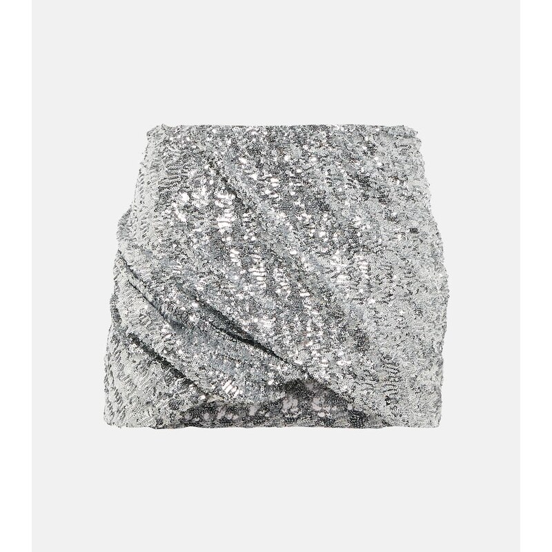 The Attico Sequined mini skirt