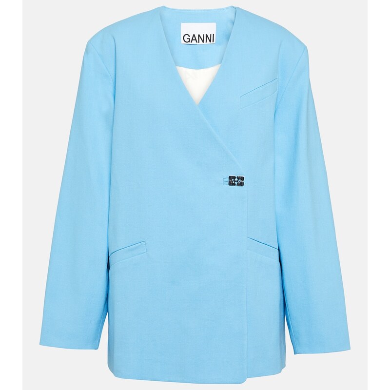 Ganni Cotton blazer