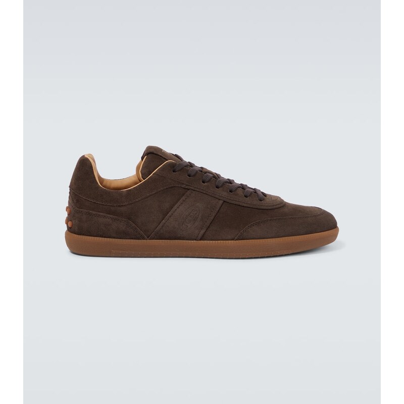 Tods Logo suede sneakers