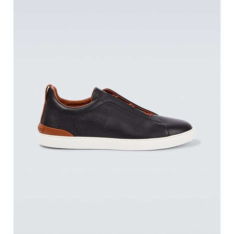 Zegna Triple Stitch leather sneakers