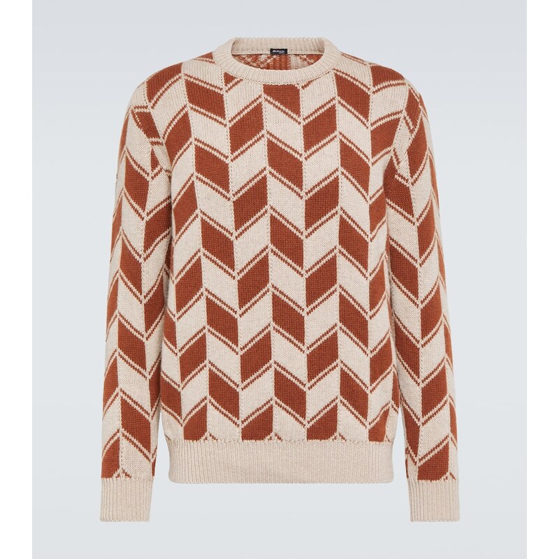Kiton Cashmere intarsia sweater