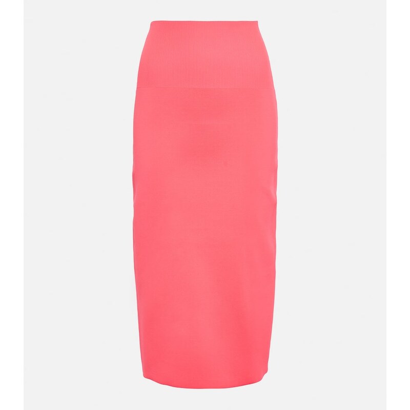 Victoria Beckham VB Body high-rise knit midi skirt