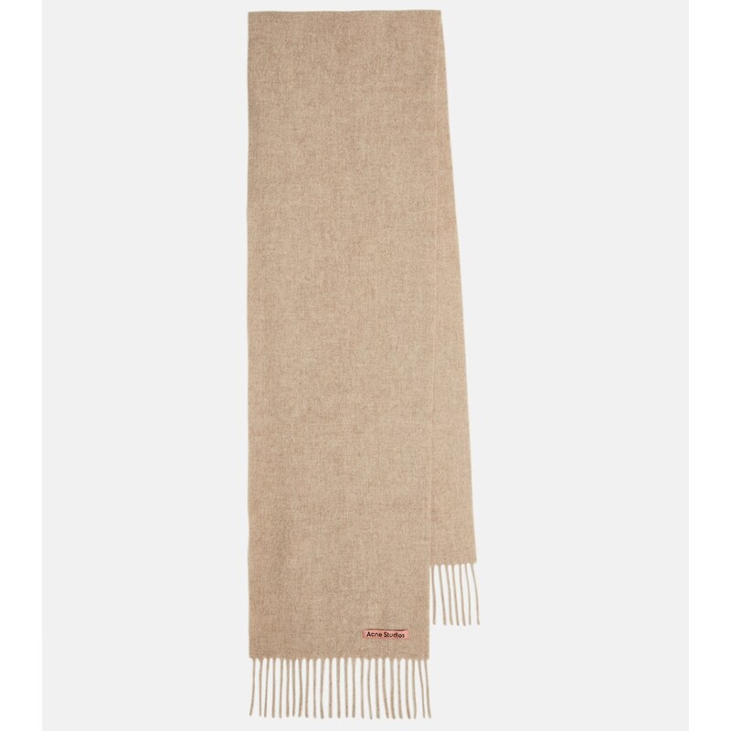Acne Studios Canada Skinny fringed wool scarf