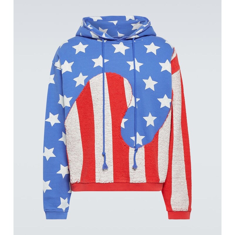 ERL Stars and Stripes cotton hoodie