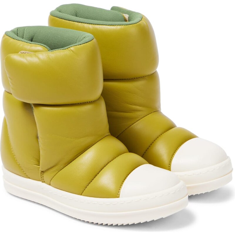 Rick Owens Kids Puffer leather ankle boots
