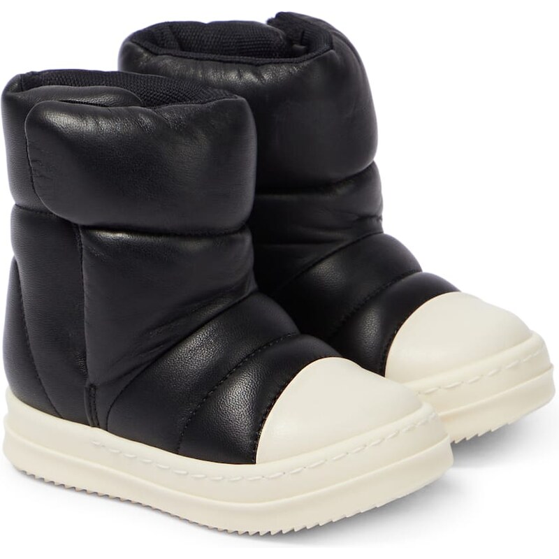 Rick Owens Kids Baby Puffer leather boots