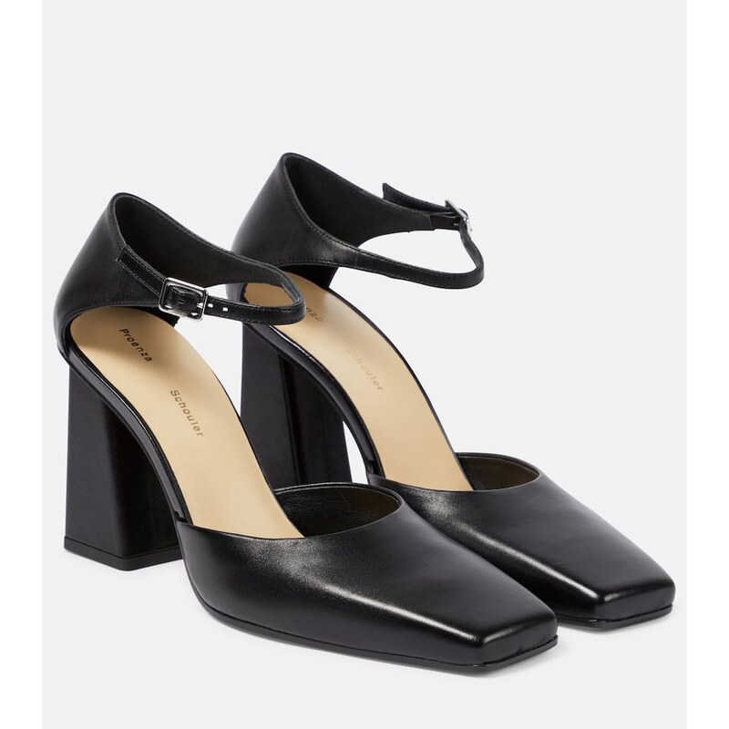 Proenza Schouler Quad leather pumps