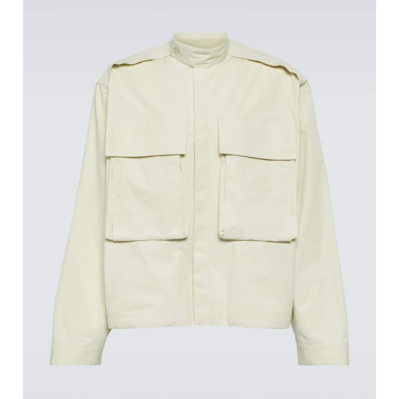 Pánská košilová bunda Jil Sander v barvě Cucumber