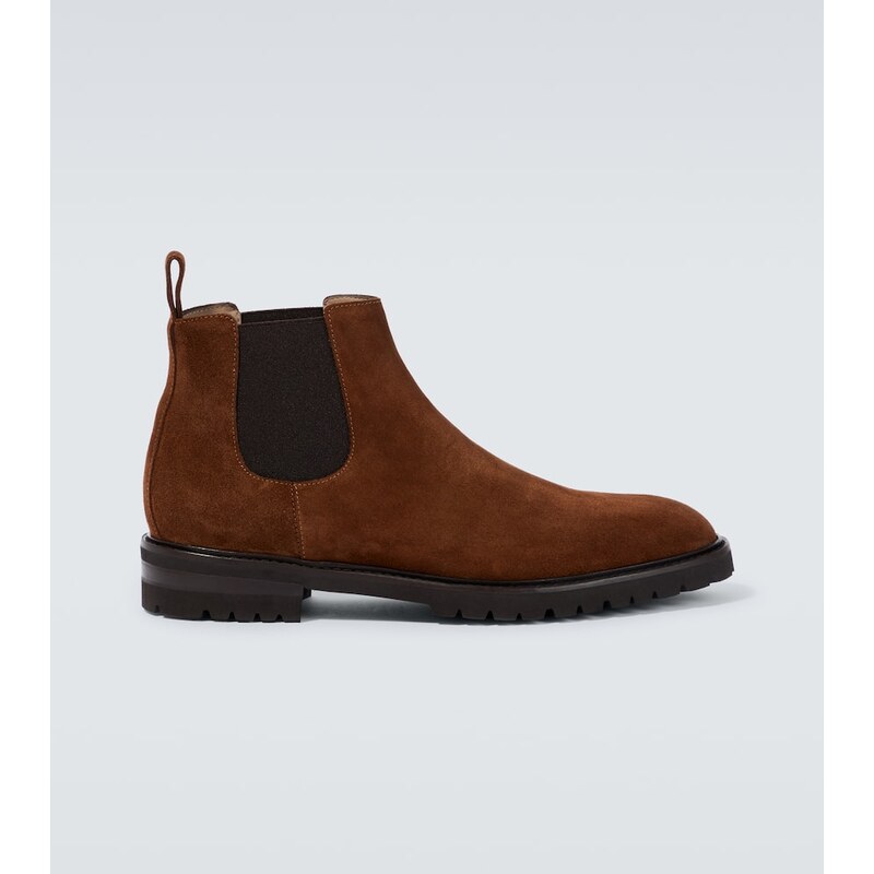 Manolo Blahnik Brompton suede Chelsea boots