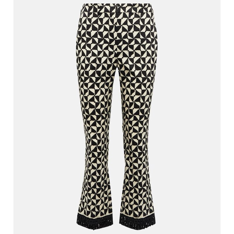 S Max Mara Nereo printed cropped pants