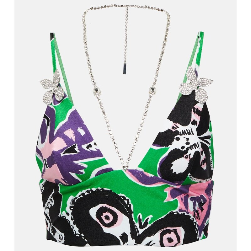 Area Printed crop top