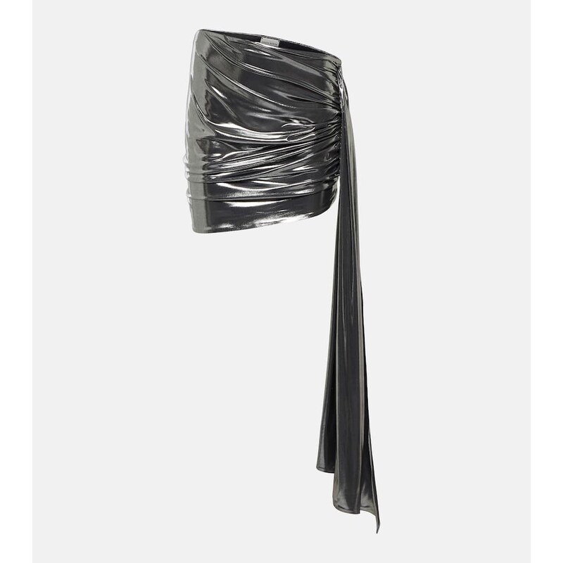 Magda Butrym Metallic ruched miniskirt