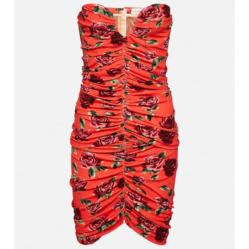 Magda Butrym Floral ruched minidress