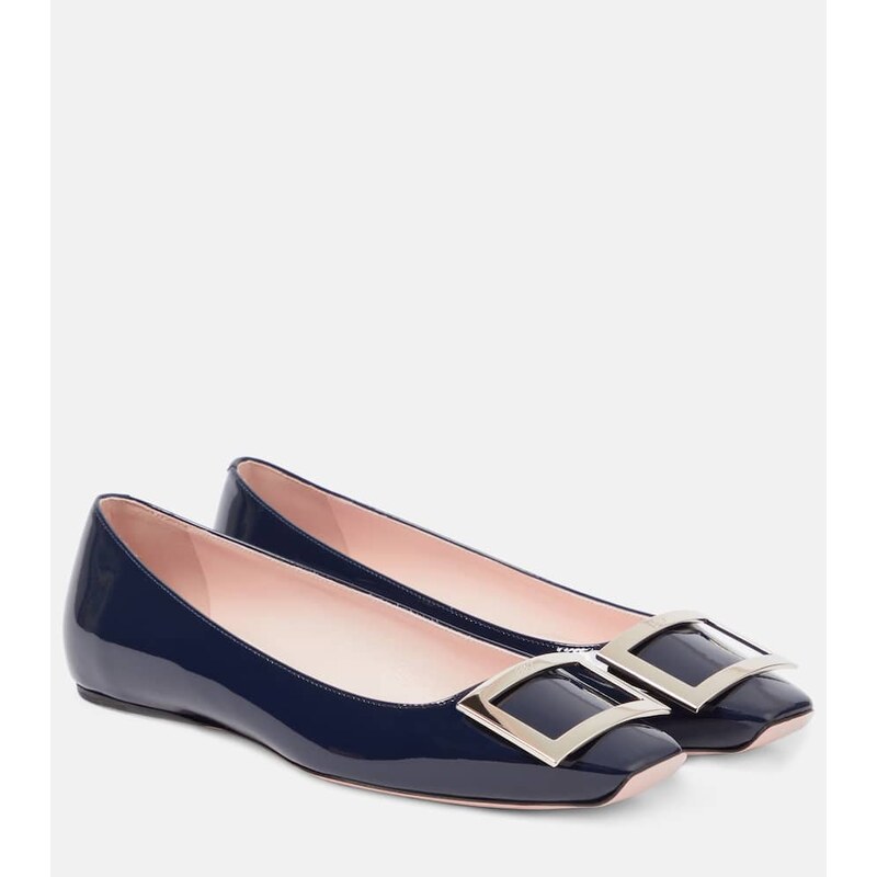 Roger Vivier Trompette patent leather ballet flats