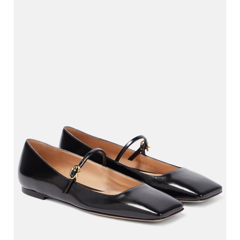Gianvito Rossi Christina patent leather ballet flats