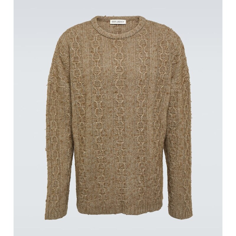 Our Legacy Aran wool-blend sweater