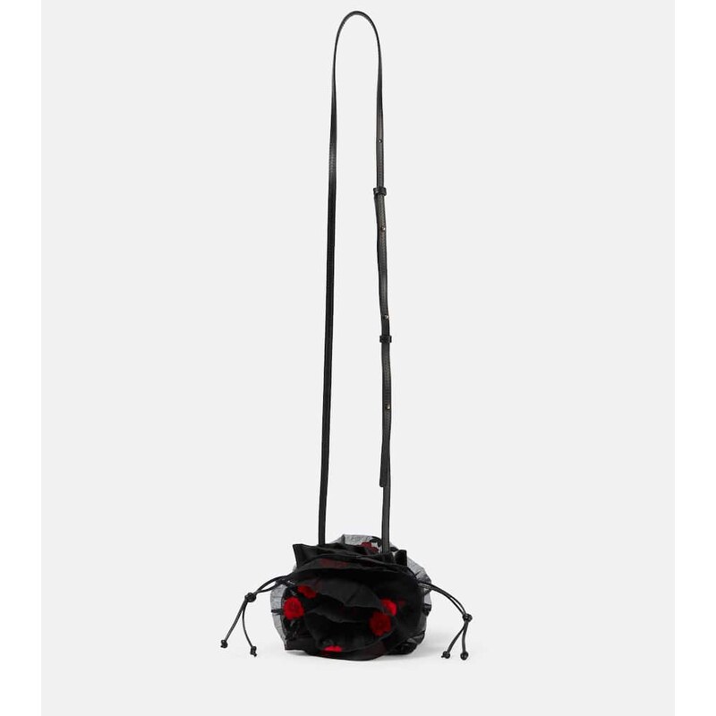 Magda Butrym Floral satin bucket bag