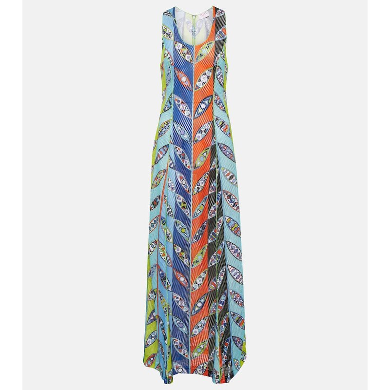 Pucci Girandole mesh maxi dress