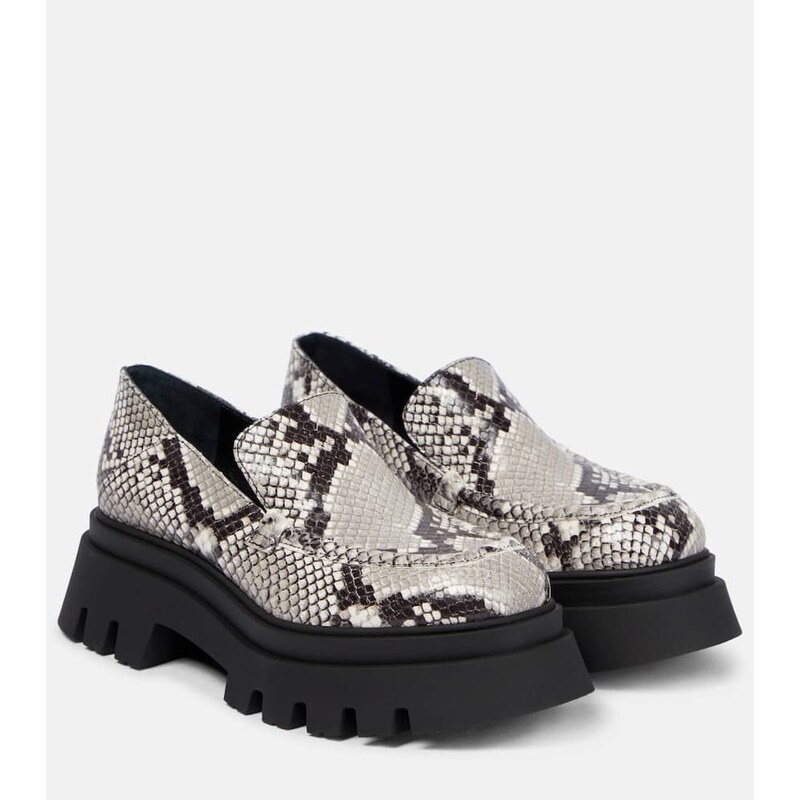 Dorothee Schumacher Printed leather platform loafers