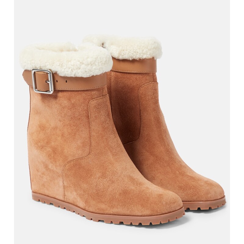 Simkhai Avery suede wedge ankle boots