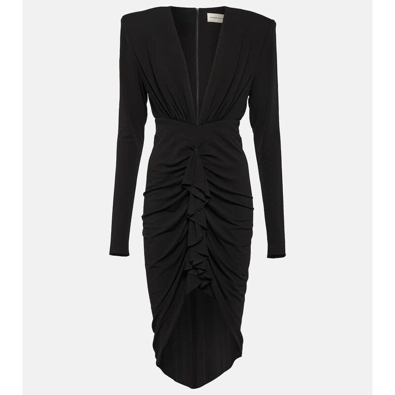 Alexandre Vauthier Draped jersey midi dress