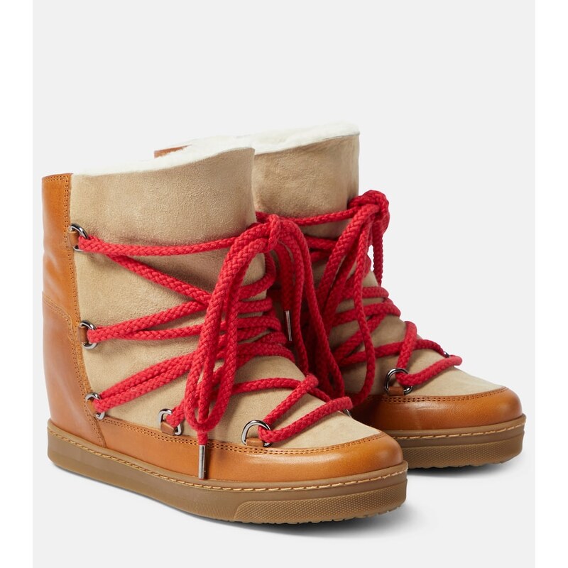Isabel Marant Nowles leather snow boots