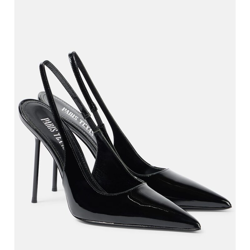 Paris Texas Lidia patent leather slingback pumps