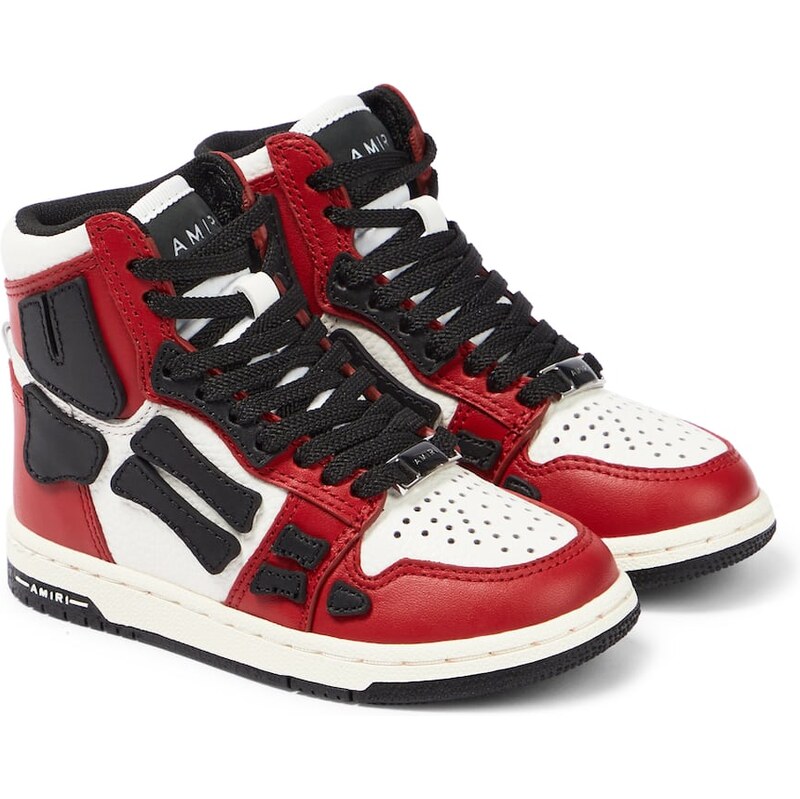 Amiri Kids Skel Top leather high-top sneakers